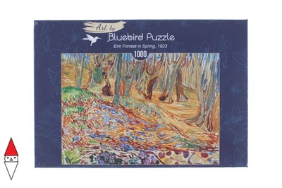 PUZZLE ARTE BLUEBIRD PITTURA 1900 EDVARD MUNCH ELM FORREST IN SPRING 1923 60130 - Image 1 of 3
