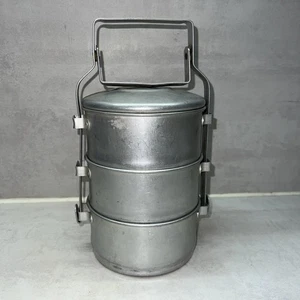 DDR Henkelmann Essenbehälter Alu Sammler Deco Ostalgie Camping Topf Kochen - Bild 1 von 7