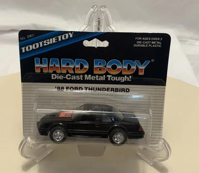 Ford Thunderbird 2951 Tootsietoy 1988 metal duro fundido a presión negro nuevo en paquete Foto 1 de 4