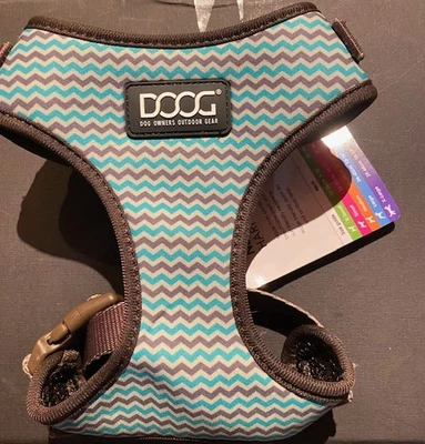 Doog Neoflex Harness Hunde Geschirr Gr. M braun/grün gemustert Neu Etikett - Bild 1 von 4