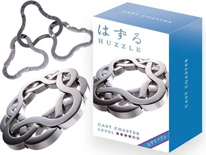 Hanayama Metal Brain Teaser Huzzle - Level 4 Coaster - Picture 1 of 1