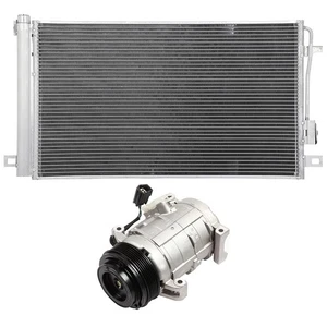 AC Condenser & AC Compressor Cooling Kit For 2007-2010 Saturn Outlook GMC Acadia - Picture 1 of 10