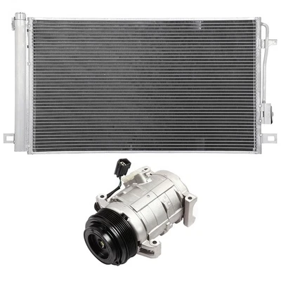 AC Condenser & AC Compressor Cooling Kit For 2007-2010 Saturn Outlook GMC Acadia - Image 1 of 4