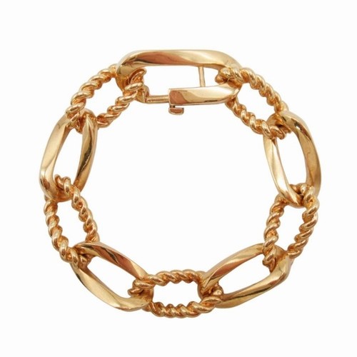 SAINT LAURENT (YSL) Y0717 Saint Laurent Paris Catena Bracciale Twist Oro Gioielli