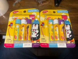 Lot of 2 Carmex 4 Sticks Moisturizing Lip Balm Limited Edition 8 Sticks Total - Picture 1 of 1