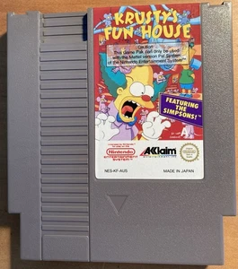NES ~ KRUSTY'S FUN HOUSE ~ Simpsons - Nintendo NES-KF-AUS Game Cart Only Pal A - Picture 1 of 17
