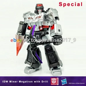4" Transformers G1 Action Figure Blind Box Model IDW Miner Megatron With Drill - Picture 1 of 19