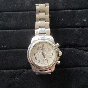 SWISS ARMY Watch MODEL 24712 Officers 1884 Men’s Chronograph 42mm Sapphire SS 86 - Picture 1 of 15