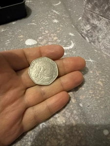 Mrs Tiggy-Winkle (Beatrix Potter) 50 pence coin. 2016. circulated. - Picture 1 of 2