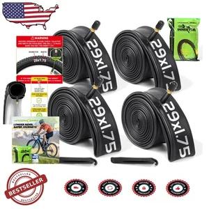 29er Bike Inner Tubes 4-Pack 1.75-2.125 Schrader Valve Easy Install - Picture 1 of 11