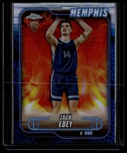 2024-25 Topps Chrome #152 Zach Edey Blue Basketball Refractor - Picture 1 of 2