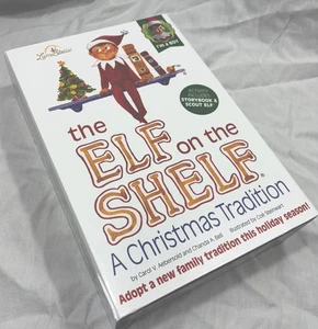 Muñeca y libro Elf On The Shelf Scout cabello castaño ojos azules piel clara NIÑO niña 2005 - Imagen 1 de 6