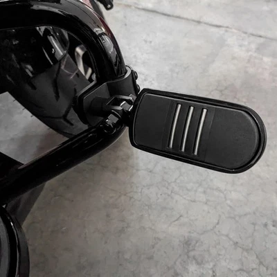 10mm Hole Highway Engine Guard Bar Footpegs Pedals For Harley Touring Foto 1 de 4