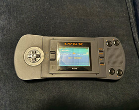 Atari Lynx Handheld Console Lot w/ Carrying Case, AC Adapter & Game Cartridges