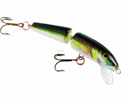 Floating Jointed Minnow Lure, Silver, 2 In. - J05S - Image 1 of 1
