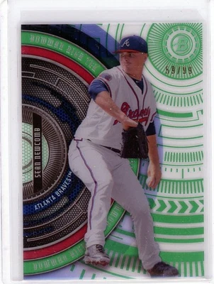 SEAN NEWCOMB - Braves - 2017 Bowman High Tek #BHT-SN Green Rainbow 59/99 - Изображение 1 из 2