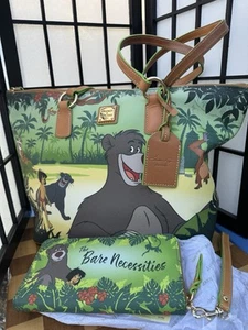 Disney Dooney & Bourke Disney Parks Tote Purse & Wallet Mowgli Baloo Bear Louie - Picture 1 of 23