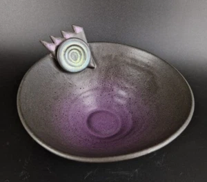 Cuenco de cerámica Contemporary Studio - Morado - 17 cm - Años 80 - Sin firmar - Imagen 1 de 3
