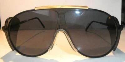 Vintage American Optical AO Safety Shield Steampunk Sunglasses F8690 Z87.1 - Image 1 of 4