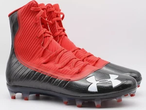 Under Armour UA highlight MC Cleats Red and Black 3021478-002 US Men’s Size 11 - Picture 1 of 7