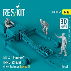 MJ-4 Jammer MHU-83 B/E driver & airmen 3pcs scene 2 Scale 1:32 ResKit RSF32-0052 - Picture 1 of 3