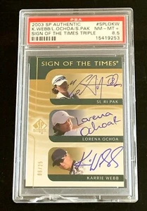2003 SP AUTHENTIC 6/25 WEBB LORENA OCHOA SE RI PACK PSA 8.5 ROOKIE 0 GRAD HIGRER - Bild 1 von 5