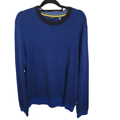 Ted Baker Sweater Men's 6 (US 2XL) Viscose Cashmere Waffle Knit Pullover Jumper - Image 1 of 4