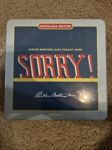 100% COMPLETE SORRY Game Nostalgia Edition Tin 2012 Classic Board Game - Picture 1 of 5