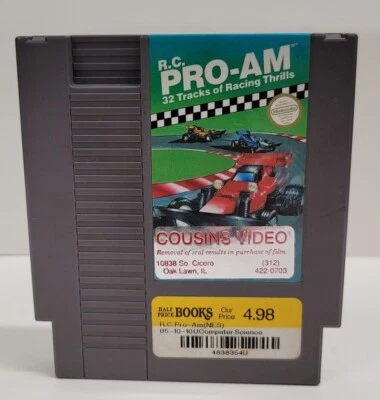 R.C. Pro-Am (Nintendo NES) Tested/Working👍 Vintage 80s Remote Control Racing  - Image 1 of 3