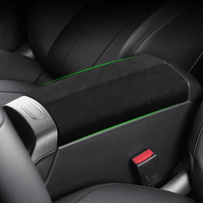 Cubierta de caja de reposabrazos central de cuero ABS + gamuza para Mercedes Benz Clase B GLA GLB Foto 1 de 4