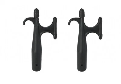 BOOTSZUBEHOER.ONLINE 2x Bootshakenspitze Kunststoff Spitze Bootshaken Haken Enterhaken Boot Teleskop