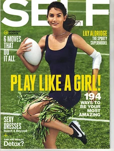 SELF July 2015 LILY ALDRIDGE (Supermodel) Cover - Picture 1 of 1