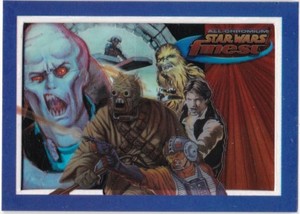 STAR WARS 1996 TOPPS FINEST SPLIT LEVEL REFRACTOR PROMO TRADING CARD RARE VHTF