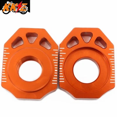 Bloques ajustadores de cadena de husillo de eje trasero KKE 20 mm para EXC XCW 125-530CC 2000-2023 Foto 1 de 4