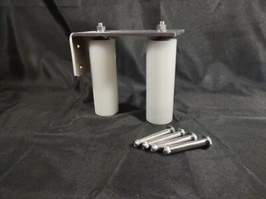 Guía de rodillos de puerta ajustable rodillos de nailon de 6"" resistente soporte de pared en forma de L - Imagen 1 de 9