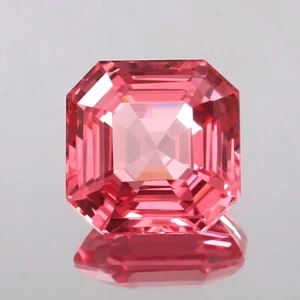 Piedra preciosa certificada suelta corte Asscher zafiro padparadscha natural de Ceilán 150 quilates - Imagen 1 de 6