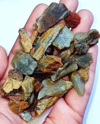 Lote de piedras preciosas sueltas 100 % natural crisoberilo ojo de gato áspero 206,00 quilates ~ regalo gratis Foto 1 de 4