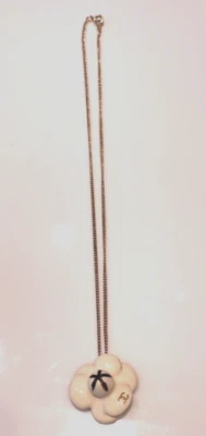 AUTÉNTICO Collar Flor Chanel Coco Mark Camelia 02P Foto 1 de 4