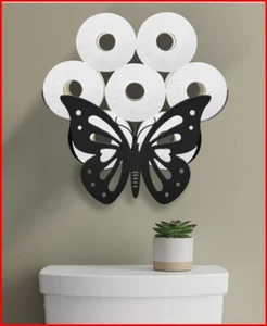 Butterfly Toilet Paper Holder for Extra 8 Rolls, Decorative Toilet Paper Storage - Picture 1 of 4