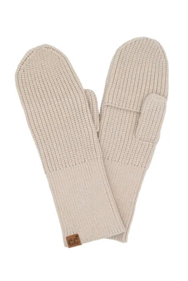 C.C Women's Classic Convertible Knit Mitten with Open Slit Winter Glove - Image 1 of 2