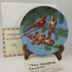 Piatti da collezione Knowles cortile armonia lezione di canto Bradford Exchange XBHAX - Foto 1 di 11