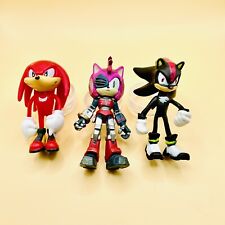 Sonic the Hedgehog Rusty Rose, Knuckles And Shadow Figures 3” Lot