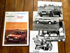 1990 - Volkswagen Golf GTI G60 dossier de presse FR - press kit