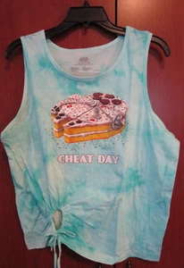New Disney Parks Star Wars Cheat Day Tank Top XL 100% Cotton Bust 43 L 24.5 in - Picture 1 of 5