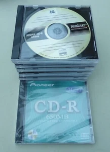 9X KODAK ULTIMA & 1 PIONEER 650MB 74MINS CD-RS BOXED, NEW, OLD STOCK - Photo 1/3