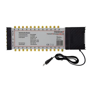 PremiumX 5/24 Multischalter Satelliten Multiswitch SAT Verteiler 24 Anschlüsse - Afbeelding 1 van 7