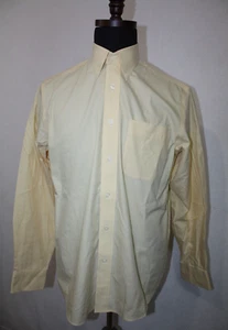 Eddie Bauer Button Down Relaxed Dress Shirt Sz S Gold Yellow Long Sleeve - Picture 1 of 6