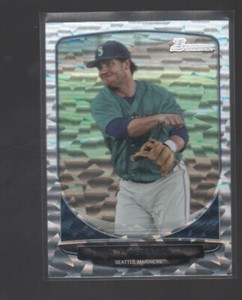 D.J. PETERSON 2013 BOWMAN DRAFT PICKS PROSPECTS SILVER ICE CARD #BDPP8