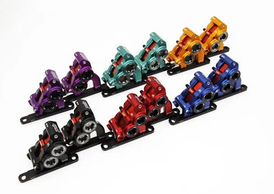 Juin Tech ETF Road CX Cycle 4-Kolben Hydraulischer Bremssattel Set für 160/140mm - Bild 1 von 4