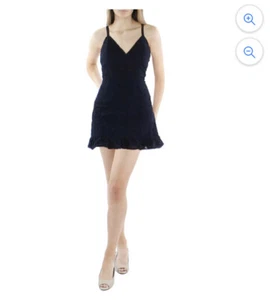 Betsy Johnson Black Crochet  Dress Size Large  - Picture 1 of 10